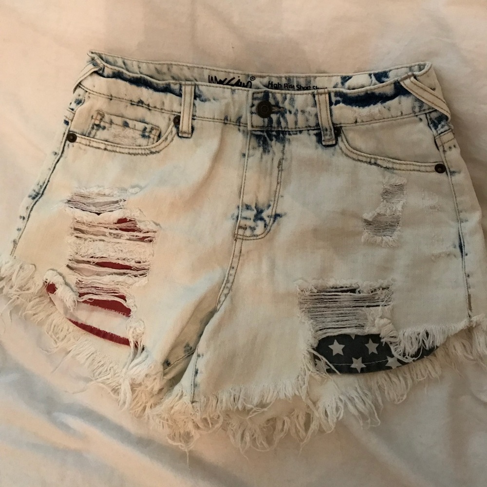 acid wash shirts with flag pockets